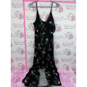 Kismet jumper jumpsuit one piece pants Black Palm Print Maxi